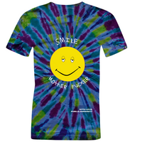 Smile Motherf***** Tee  by Billy Turner [Tie-Dye Back Logo]