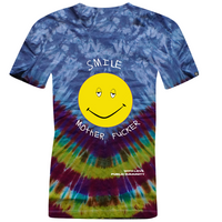 Smile Motherf***** Tee  by Billy Turner [Tie-Dye Back Logo]