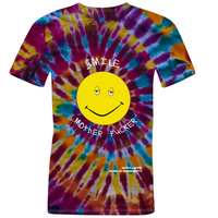 Smile Mother****** Tee (Tie Dye- Front Logo)